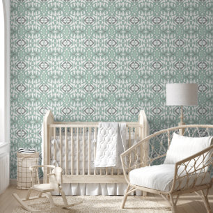 Mazipoodles Neuro Art - Dusty Mint Duck Egg Green Wallpaper