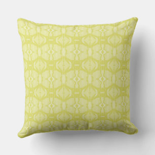 Mazipoodles Neuro Art - Pastel Lime Green Throw Pillow