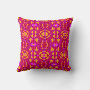 Mazipoodles Neuro Art Peach Melba  Throw Pillow