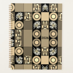 Mazipoodles Patchwork Quilt 2 Sepia Planner