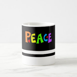 MAZIPOODLES Peace Rainbow 2 Coffee Mug