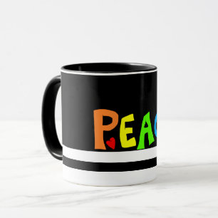 MAZIPOODLES Peace Rainbow Mug
