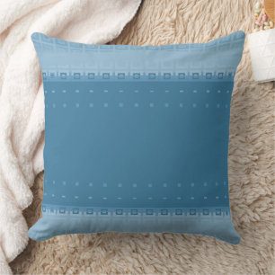 Mazipoodles Squares And Studs - Air Force Blue Throw Pillow