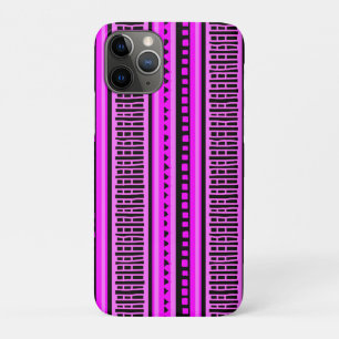 MAZIPOODLES Striped Ribbed Knitting Pattern 001 B  iPhone 11 Pro Case