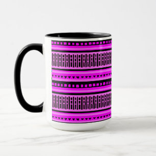 MAZIPOODLES Striped Ribbed Knitting Pattern 002 B Mug