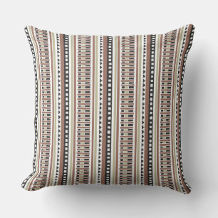 MAZIPOODLES Striped Ribbed Knitting Pattern 174 Throw Pillow