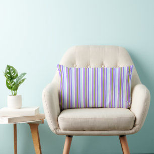 MAZIPOODLES Stripes Spaghetti 14 Lumbar Pillow