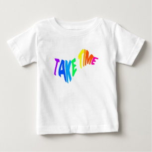 Mazipoodles Take Time 2 - Rainbow Wave Baby T-Shirt