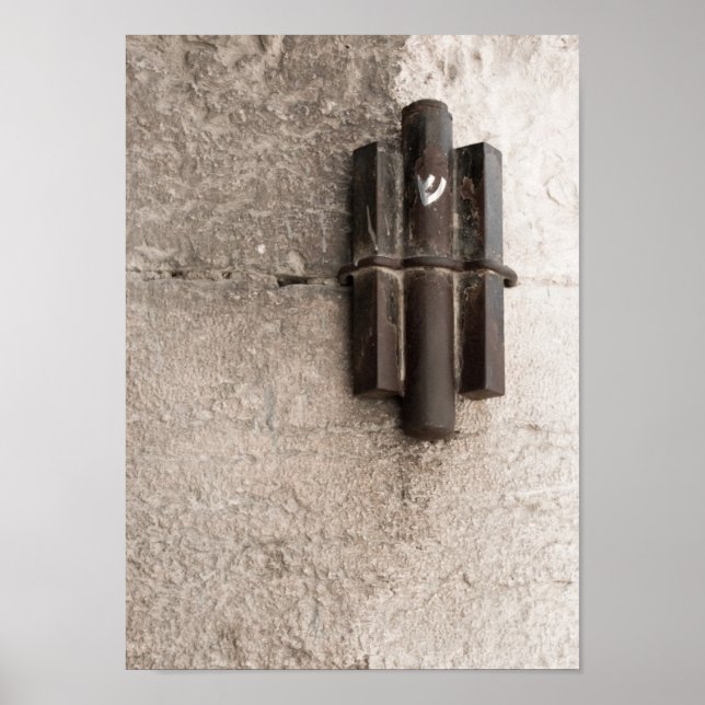 Mazuzah on Jerusalem Walls Poster (Front)