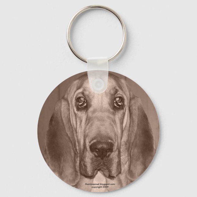 Mazy the Bloodhound by thoriinspired Keychain (Front)