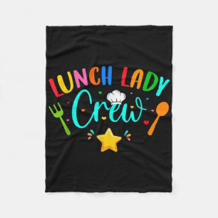 Mb35 Lunch Lady Crew First Day Of School Back To S Fleece Blanket
