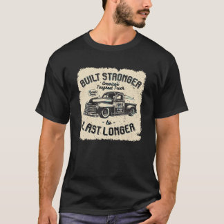 mb 1955 Vintage Truck Birthday Built Stronger To L T-Shirt