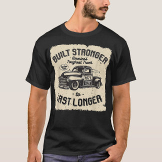 mb 1971 Vintage Truck Birthday Built Stronger To L T-Shirt