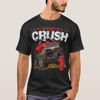 mb 1st Birthday I'm Ready Crush Monster Truck Boys T-Shirt