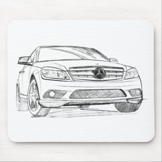 MB C350 sketch Mouse Pad