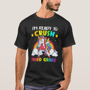 Mb I'm Ready To Crush 3Rd Grade Dabbing Unicorn T-Shirt