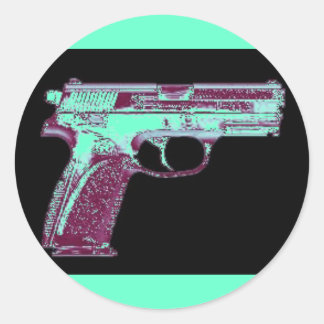 MB Pink Gun Stickers
