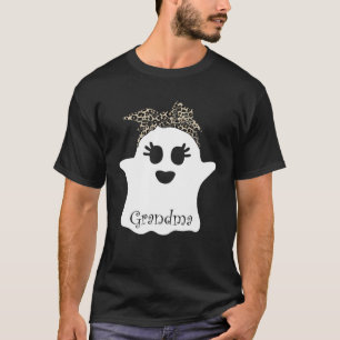 Mb Spooky Grandma Ghost Bandana Boo Halloween Matc T-Shirt