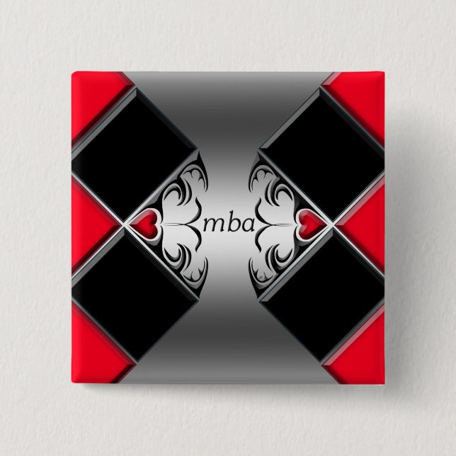 mba 2 inch square button (Front)