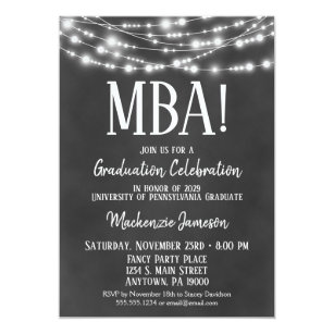 Masters Degree Graduation Party Invitations 5