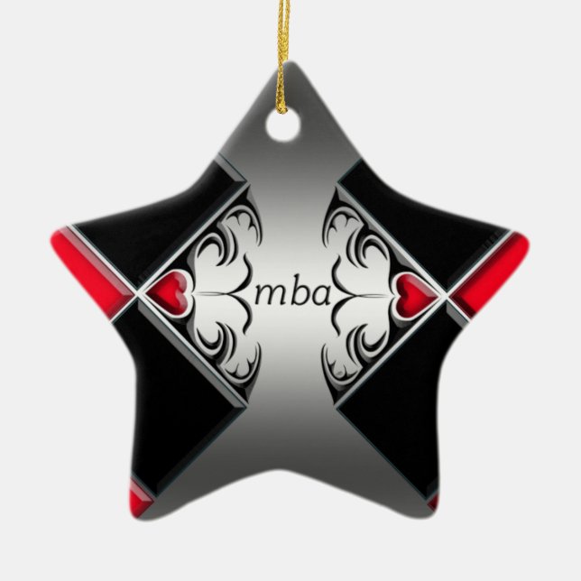 mba ceramic ornament (Front)