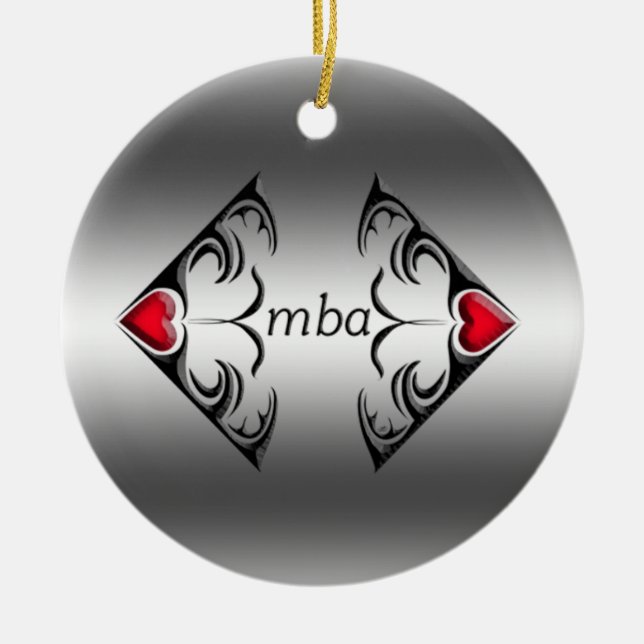 mba ceramic ornament (Front)