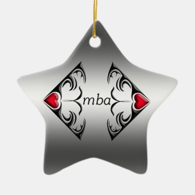 mba ceramic ornament (Front)