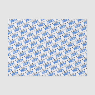 MBA Grad 2021 Graduation Tissue Paper (Blue)