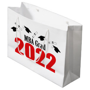 MBA Grad 2022 Graduation Gift Bag (Red)