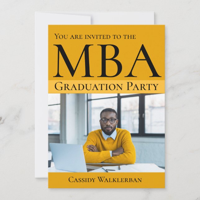 MBA - Invitation de diplôme (Devant)