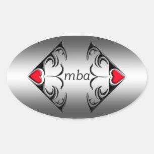 mba oval sticker