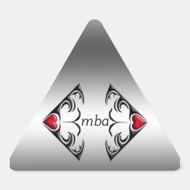 mba triangle sticker (Front)