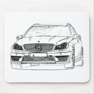 MBAMG C63 Estate 2012 Mouse Pad