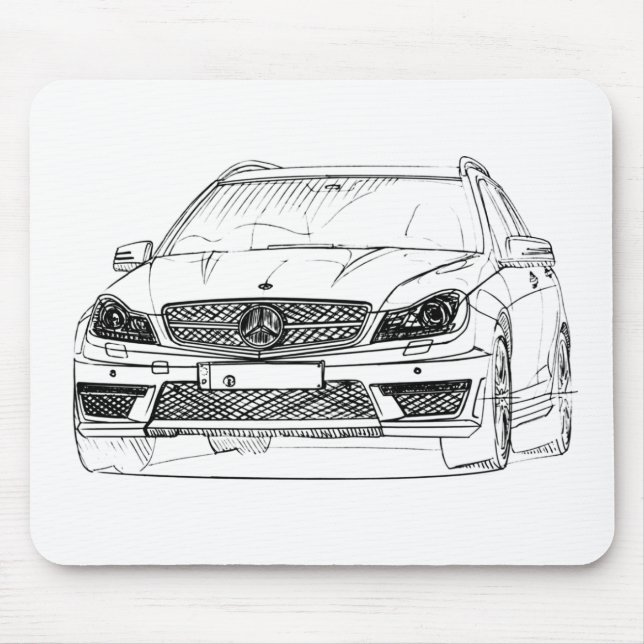 MBAMG C63 Estate 2012 Mouse Pad (Front)