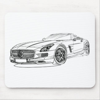 MBAMG SLS Roadster 2012 Mouse Pad