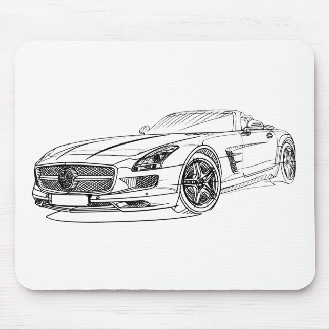 MBAMG SLS Roadster 2012 Mouse Pad (Front)