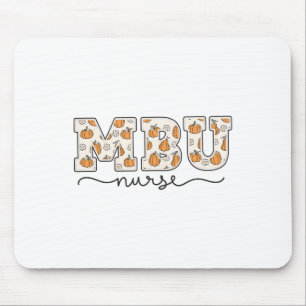 Mbu Nurse Pumpkin Fall Mother Mouse Pad