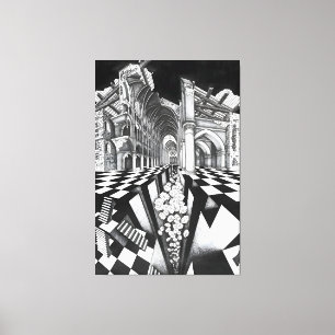 MC Escher art Canvas Print