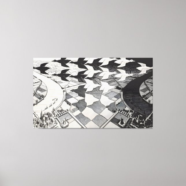 MC Escher art painting Canvas Print (Front)