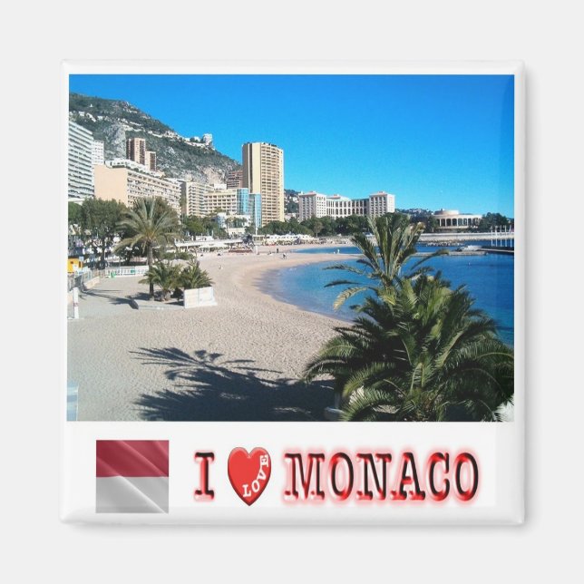 MC - Monaco - Larvotto - I Love Magnet (Front)