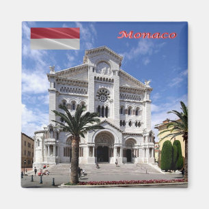 MC - Monaco - Monaco - Cathedral Notre-Dame-Immacu Magnet