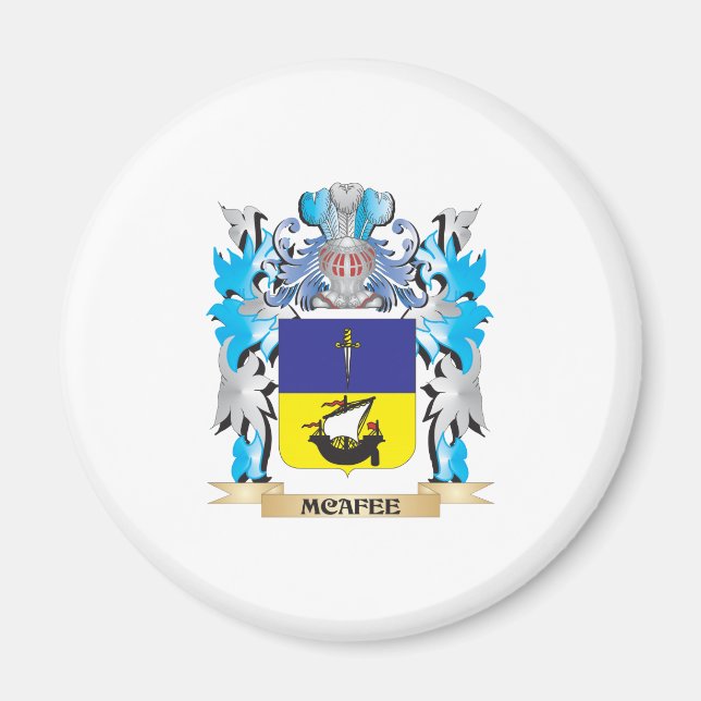 Mcafee Coat of Arms - Family Crest Magnet (Front)