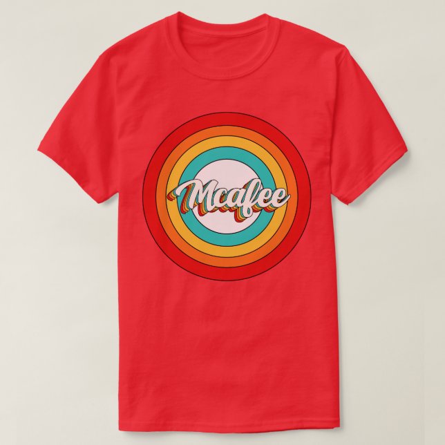 Mcafee Name Shirt Vintage Mcafee Circle (Design Front)