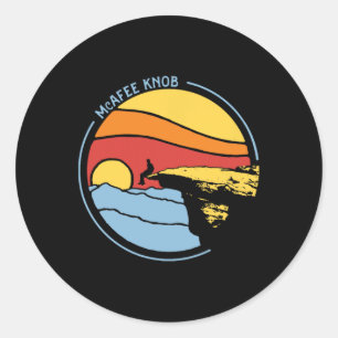 Mcafee's Knob Trail Hiking Giant Star Roanoke Grap Classic Round Sticker