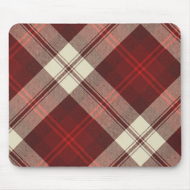McAleer Gigha Cherry Tartan Mouse Pad (Front)