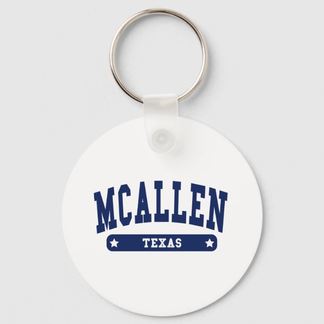 McAllen Texas College Style tee shirts Keychain (Front)
