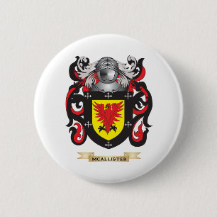 McAllister Coat of Arms (Family Crest) 2 Inch Round Button