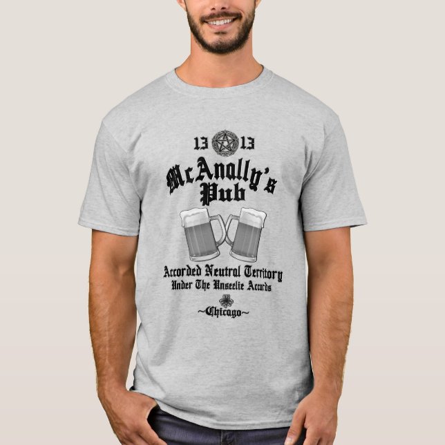McAnally's Pub Black Logo T-Shirt (Front)