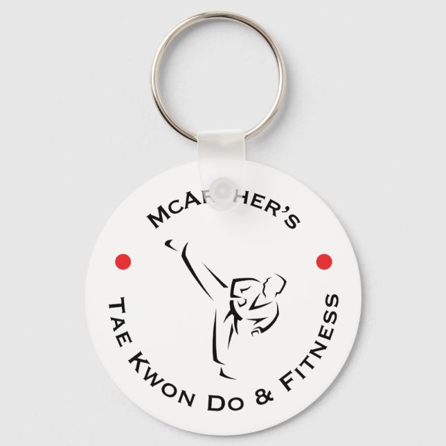 McArther's Taekwondo & Fitness Key Chain (Front)
