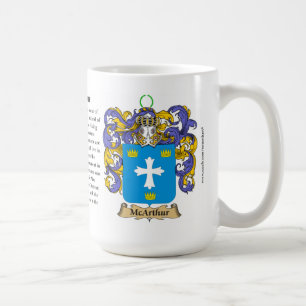 McArthur, the Origin, the Meaning and the Crest Coffee Mug